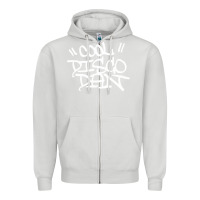 Dove Grey cool disco dan Zipper Hoodie - linhVisuals