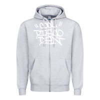 Heather Grey cool disco dan Zipper Hoodie - linhVisuals
