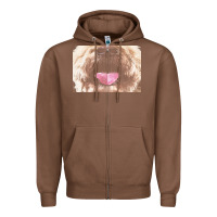 Chestnut labradoodle t  shirtfunny labradoodle face mask funny dog mouth t  shi Zipper Hoodie - linhVisuals