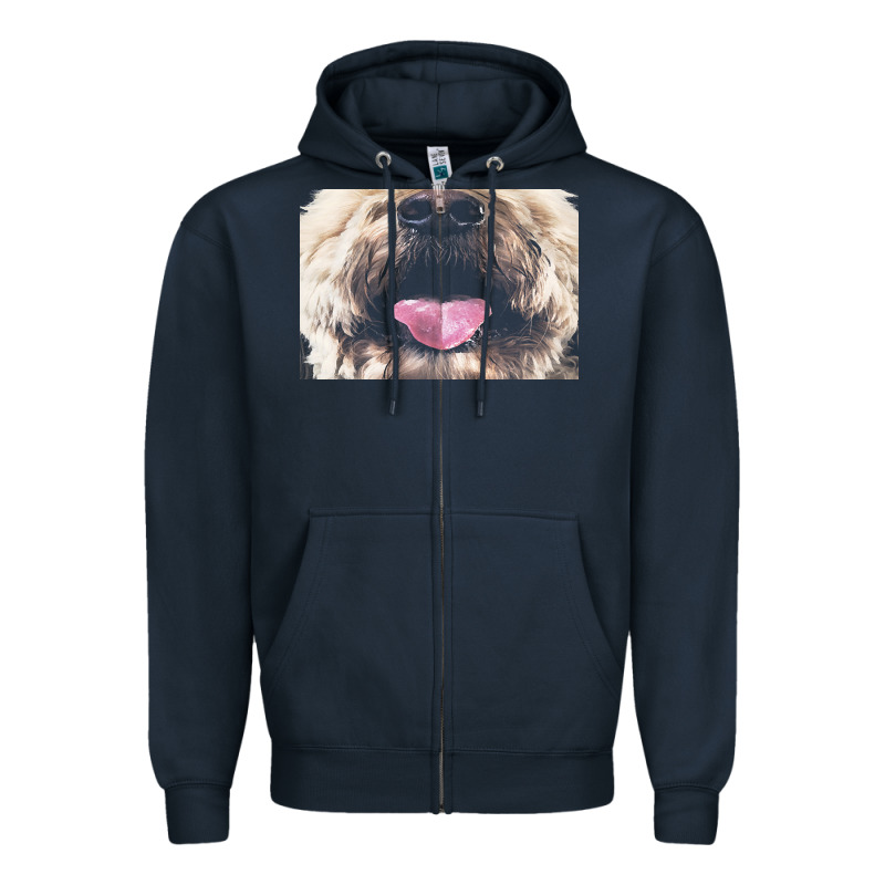 Labradoodle T  Shirtfunny Labradoodle Face Mask Funny Dog Mouth T  Shi Zipper Hoodie by linhVisuals | Teevron