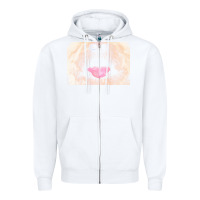 White labradoodle t  shirtfunny labradoodle face mask funny dog mouth t  shi Zipper Hoodie - linhVisuals