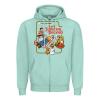 Seafoam let's summon demons Zipper Hoodie - linhVisuals