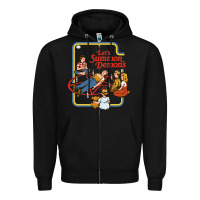 Black let's summon demons Zipper Hoodie - linhVisuals