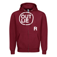 Burgundy outlier Zipper Hoodie - linhVisuals