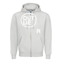 Dove Grey outlier Zipper Hoodie - linhVisuals