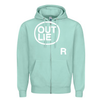 Seafoam outlier Zipper Hoodie - linhVisuals