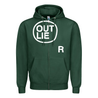 Sports Green outlier Zipper Hoodie - linhVisuals