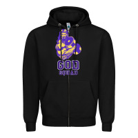 Black kelvins god squad strong Zipper Hoodie - linhVisuals