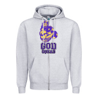 Heather Grey kelvins god squad strong Zipper Hoodie - linhVisuals