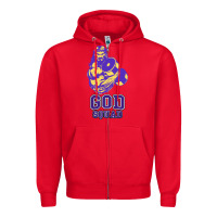 Red kelvins god squad strong Zipper Hoodie - linhVisuals