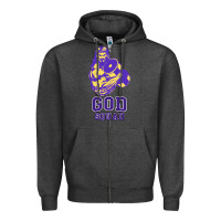 Charcoal Heather kelvins god squad strong Zipper Hoodie - linhVisuals