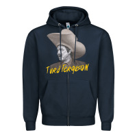 Navy turd retro snl celebrity Zipper Hoodie - linhVisuals
