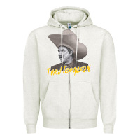 Oatmeal Heather turd retro snl celebrity Zipper Hoodie - linhVisuals