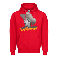 Red turd retro snl celebrity Zipper Hoodie - linhVisuals