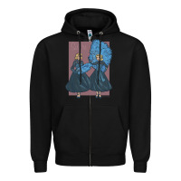 Black sisters    white christmas Zipper Hoodie - linhVisuals