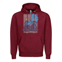 Burgundy sisters    white christmas Zipper Hoodie - linhVisuals