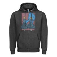 Charcoal Heather sisters    white christmas Zipper Hoodie - linhVisuals