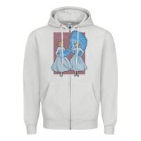 Dove Grey sisters    white christmas Zipper Hoodie - linhVisuals