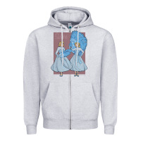 Heather Grey sisters    white christmas Zipper Hoodie - linhVisuals