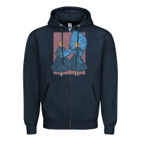 Navy sisters    white christmas Zipper Hoodie - linhVisuals