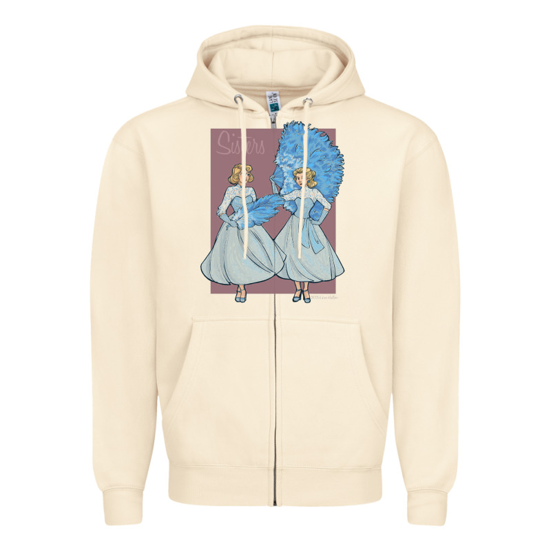 Sisters    White Christmas Zipper Hoodie by linhVisuals | Teevron