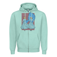 Seafoam sisters    white christmas Zipper Hoodie - linhVisuals
