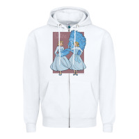 White sisters    white christmas Zipper Hoodie - linhVisuals