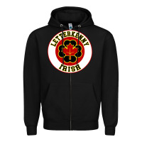 Black letterkenny irish shoresy shamrock Zipper Hoodie - linhVisuals
