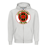 Dove Grey letterkenny irish shoresy shamrock Zipper Hoodie - linhVisuals