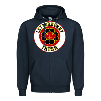 Navy letterkenny irish shoresy shamrock Zipper Hoodie - linhVisuals