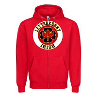 Red letterkenny irish shoresy shamrock Zipper Hoodie - linhVisuals