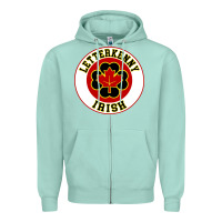 Seafoam letterkenny irish shoresy shamrock Zipper Hoodie - linhVisuals