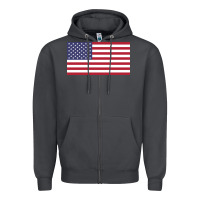 Smoke american flag Zipper Hoodie - linhVisuals