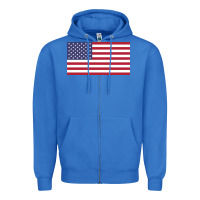 True Royal american flag Zipper Hoodie - linhVisuals