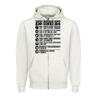 Oatmeal Heather understanding engineers funny Zipper Hoodie - linhVisuals