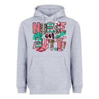 Heather Grey nurse on duty Heavyweight Hoodie - RanaPortraitStore