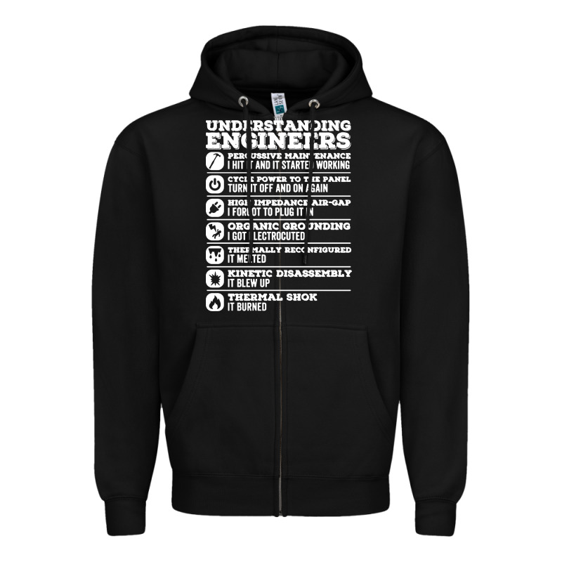 Understanding Engineers Funny Zipper Hoodie by linhVisuals | Teevron
