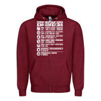 Burgundy understanding engineers funny Zipper Hoodie - linhVisuals
