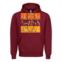Burgundy calvin Zipper Hoodie - linhVisuals