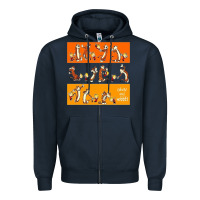 Navy calvin Zipper Hoodie - linhVisuals
