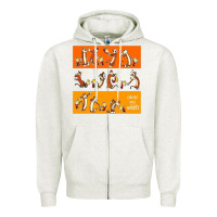 Oatmeal Heather calvin Zipper Hoodie - linhVisuals