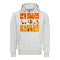 Dove Grey calvin Zipper Hoodie - linhVisuals