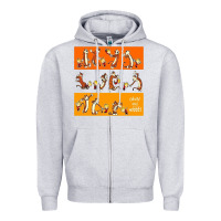 Heather Grey calvin Zipper Hoodie - linhVisuals