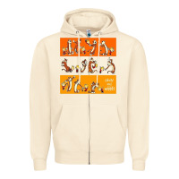Sandshell calvin Zipper Hoodie - linhVisuals