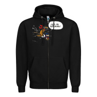 Black calvin Zipper Hoodie - linhVisuals