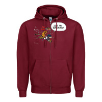 Burgundy calvin Zipper Hoodie - linhVisuals