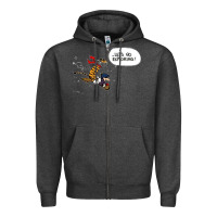 Charcoal Heather calvin Zipper Hoodie - linhVisuals