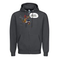 Smoke calvin Zipper Hoodie - linhVisuals