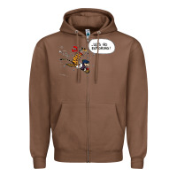 Chestnut calvin Zipper Hoodie - linhVisuals