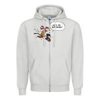 Dove Grey calvin Zipper Hoodie - linhVisuals